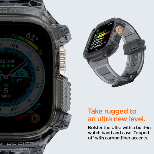 Spigen Apple Watch Ultra 3/2/1 (49mm) Capa + Pulseira – Rugged Armor Pro